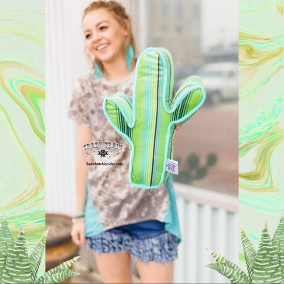 Crazy Train Other - Cactus Craze Pillow by Crazy Casa